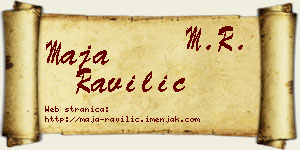 Maja Ravilić vizit kartica